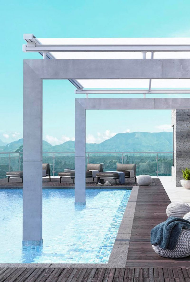 installation d'une pool house par Siram