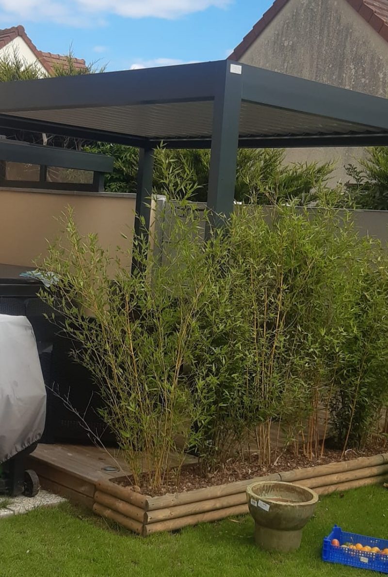 installation d'une pergola abris de jardin