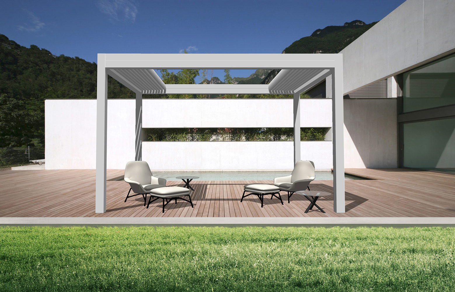 pergola lames retractables