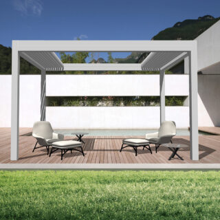 Pergola à lames rétractables