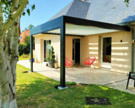 pergola caen sur terrasse