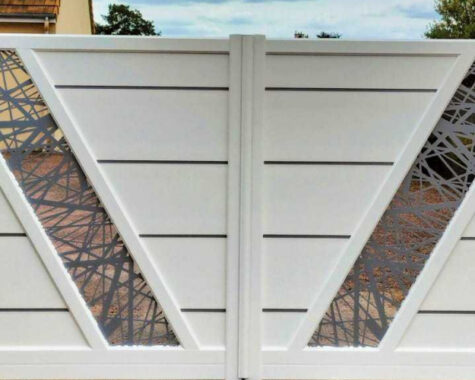 portail pvc blanc