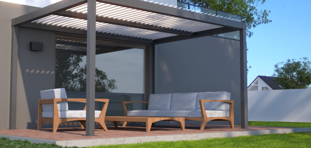 pergola aluminium adossee