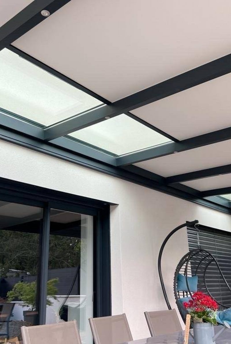 pergola toit plat evolutive