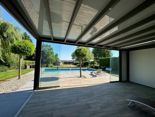 Description - Pergola à toit plat